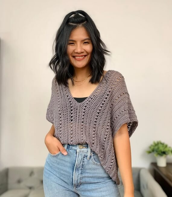 Summer Top Crochet Pattern with Video Tutorial