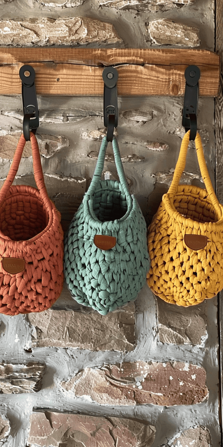 Teardrop Crochet Hanging Basket Pattern