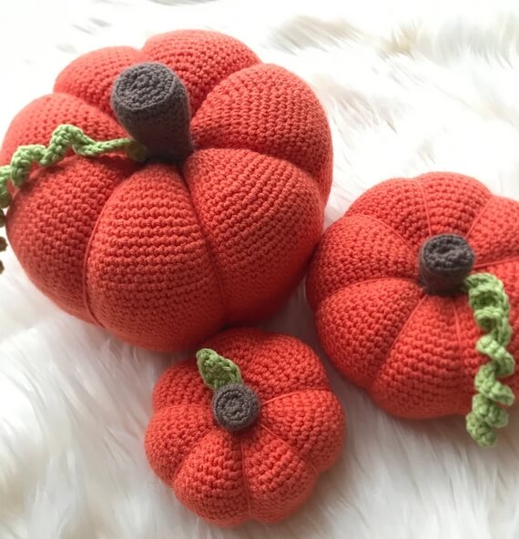 Trio of Pumpkins Crochet Pattern