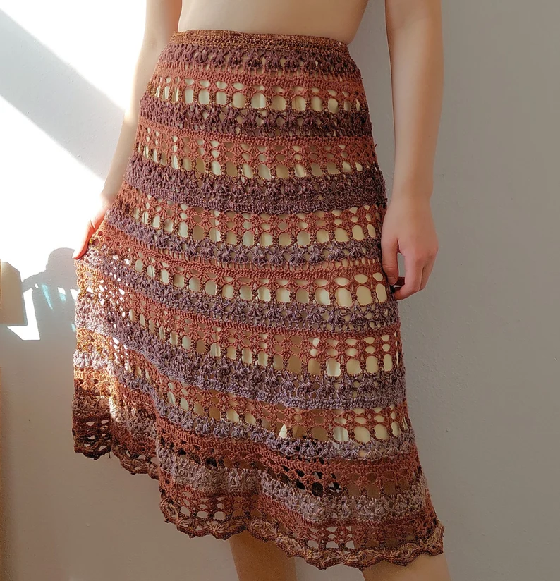 Valentina Customizable Crochet Skirt Pattern for Beginners
