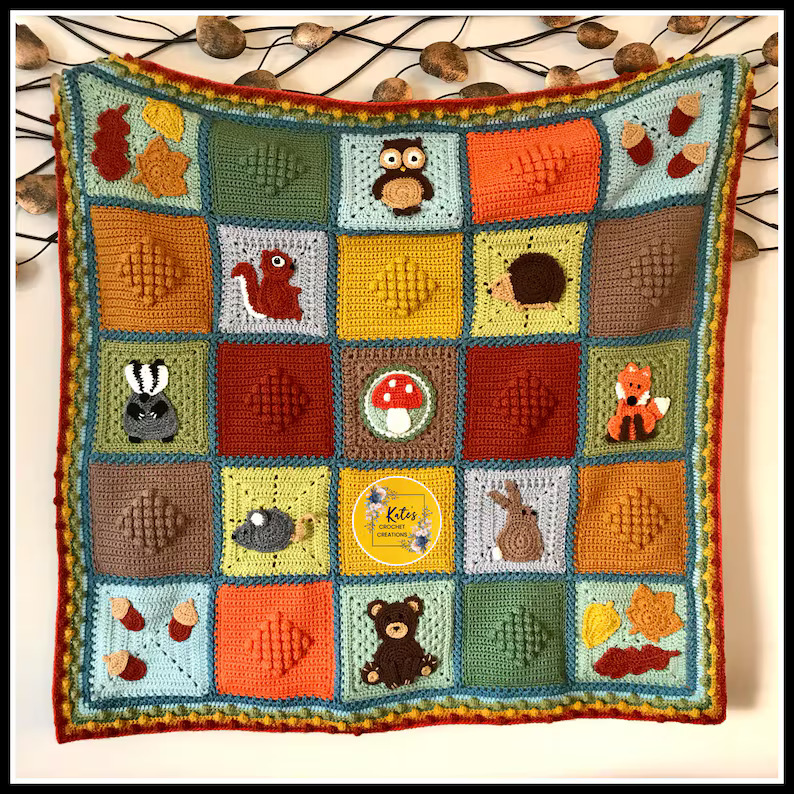Woodland Adventures Crochet Blanket Pattern – US Terms