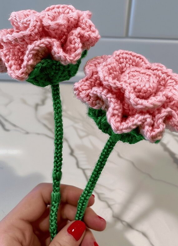 Carnation Crochet Pattern for DIY Crafters