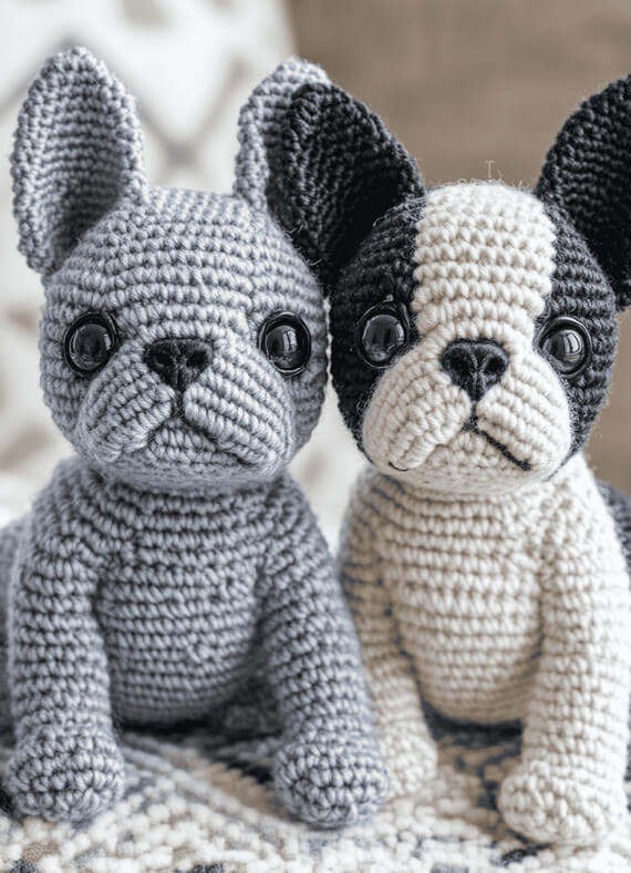 Crochet Pattern for French Bulldog & Boston Terrier