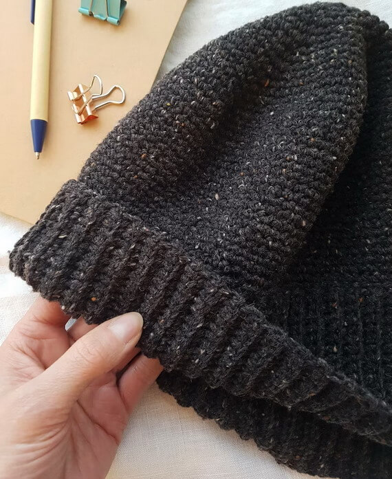 Easy Crochet Pattern for Men's Beanie