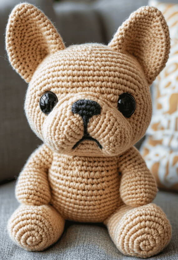Franklin the French Bulldog Crochet Pattern (English)