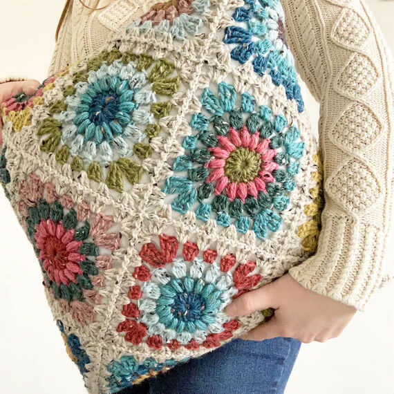 Hygge Burst Sunburst Crochet Pillow Pattern