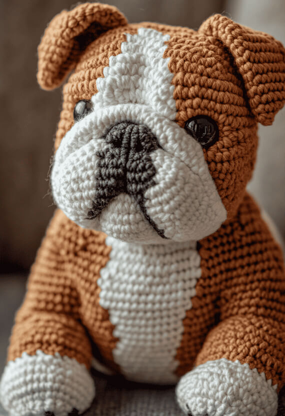 Jagger the English Bulldog Crochet Pattern PDF