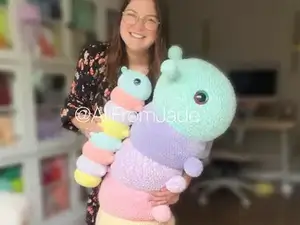NO-SEW Crochet PATTERN: Cora the Giant Caterpillar