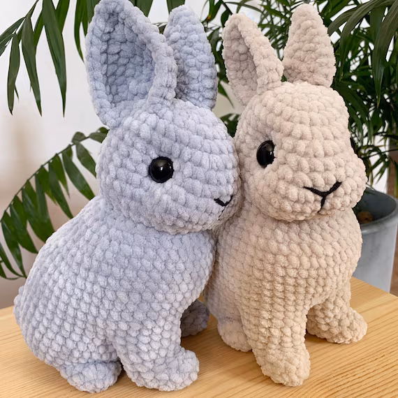 Crochet Pattern Realistic Mini Bunny Rabbit Amigurumi