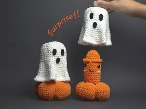 Surprise Halloweenie Ghost