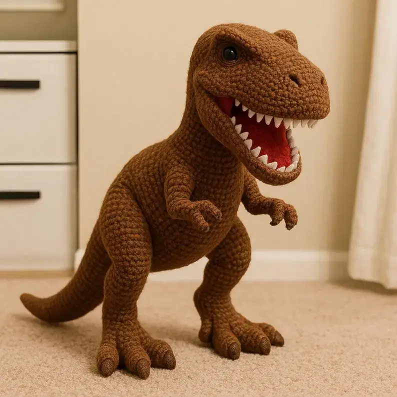 Advanced Amigurumi T-Rex Dinosaur Pattern