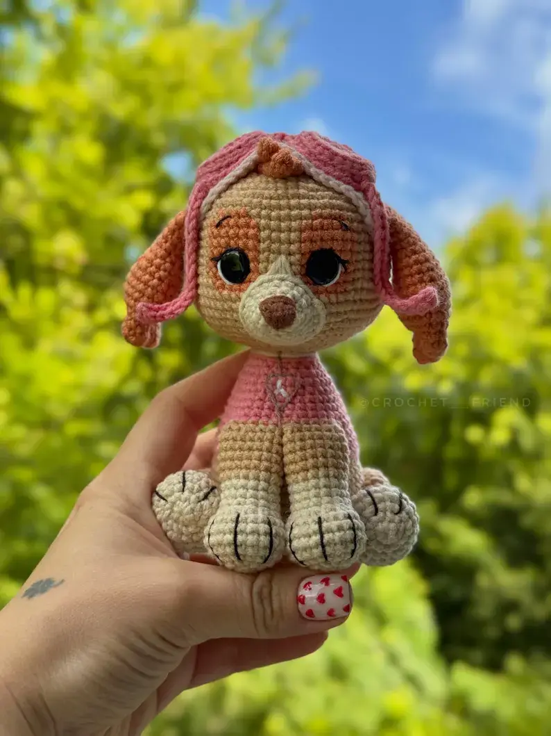 Amigurumi crochet pattern pilot puppy