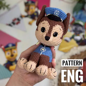 Amigurumi crochet pattern police puppy