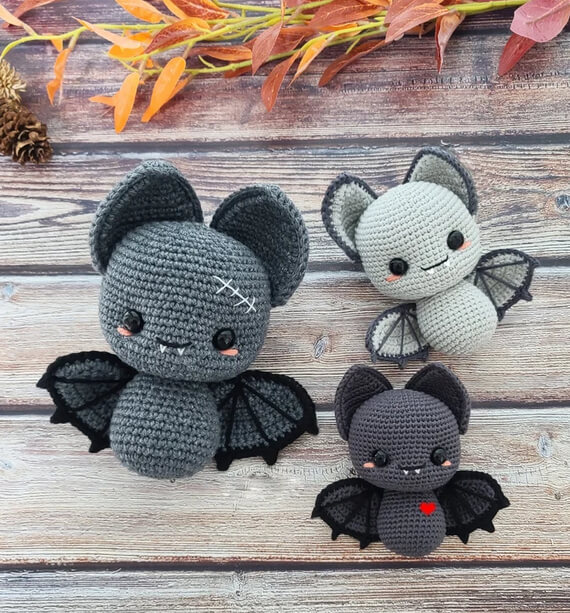 Bat crochet pattern, crochet bat