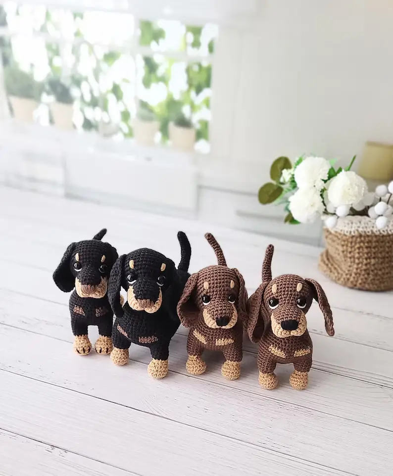 Crochet Dachshund Pattern: Amigurumi Dog
