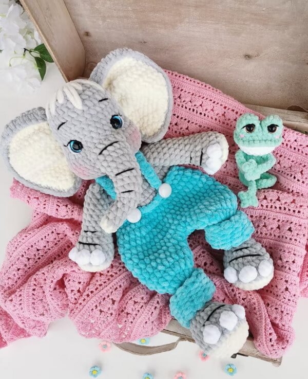 Crochet Elephant Amigurumi Pattern: Snuggler Comfort Toy