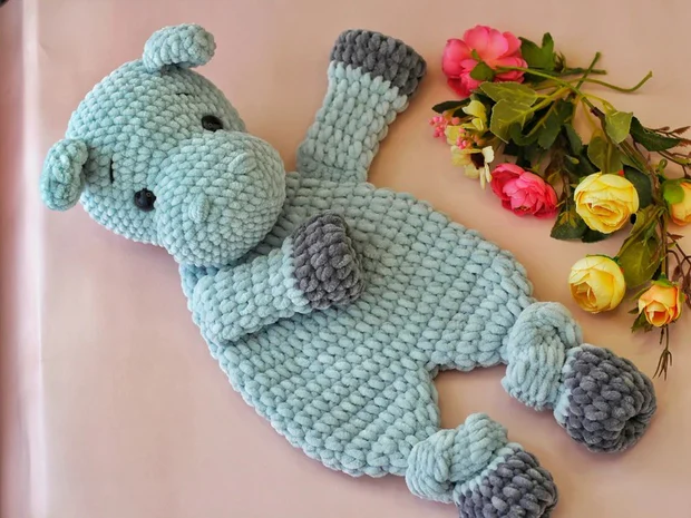 Crochet Hippo Snuggler Pattern