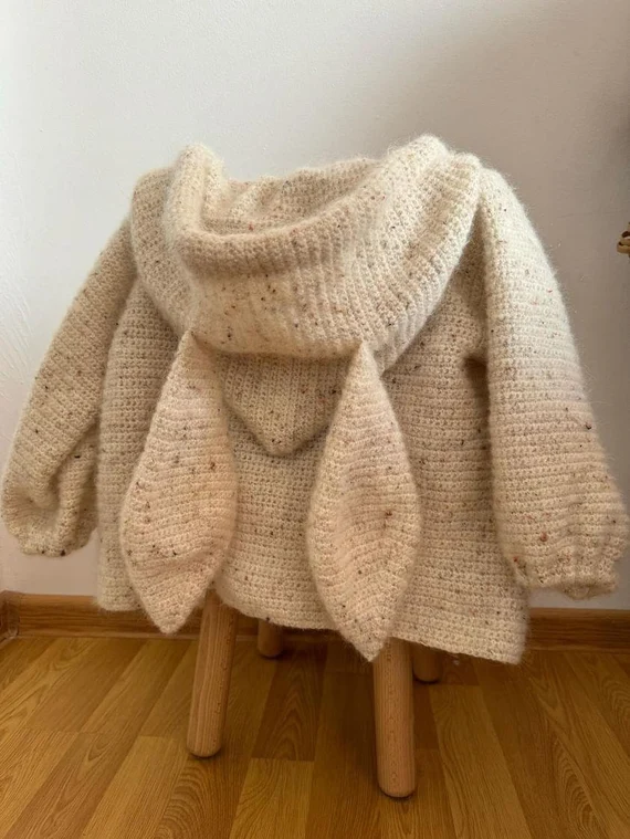 Crochet Pattern Childrens Hoodie Cardigan