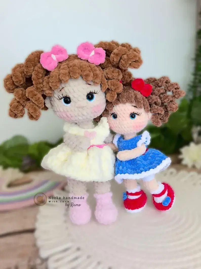 Crochet Plush Doll Pattern: Amigurumi Baby Ella