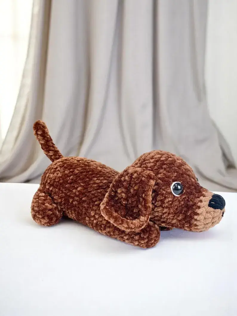 Dachshund Crochet Pattern: Amigurumi Dog