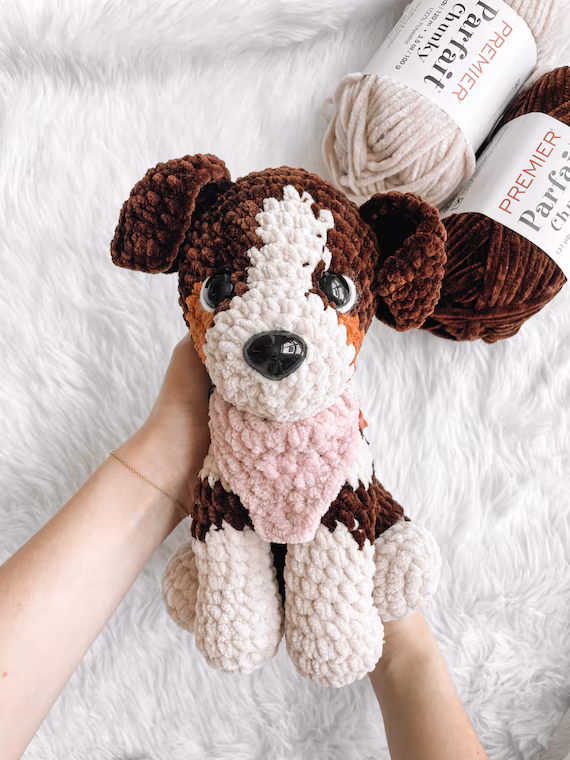 LOW SEW Border Collie Crochet Pattern Dog Amigurumi