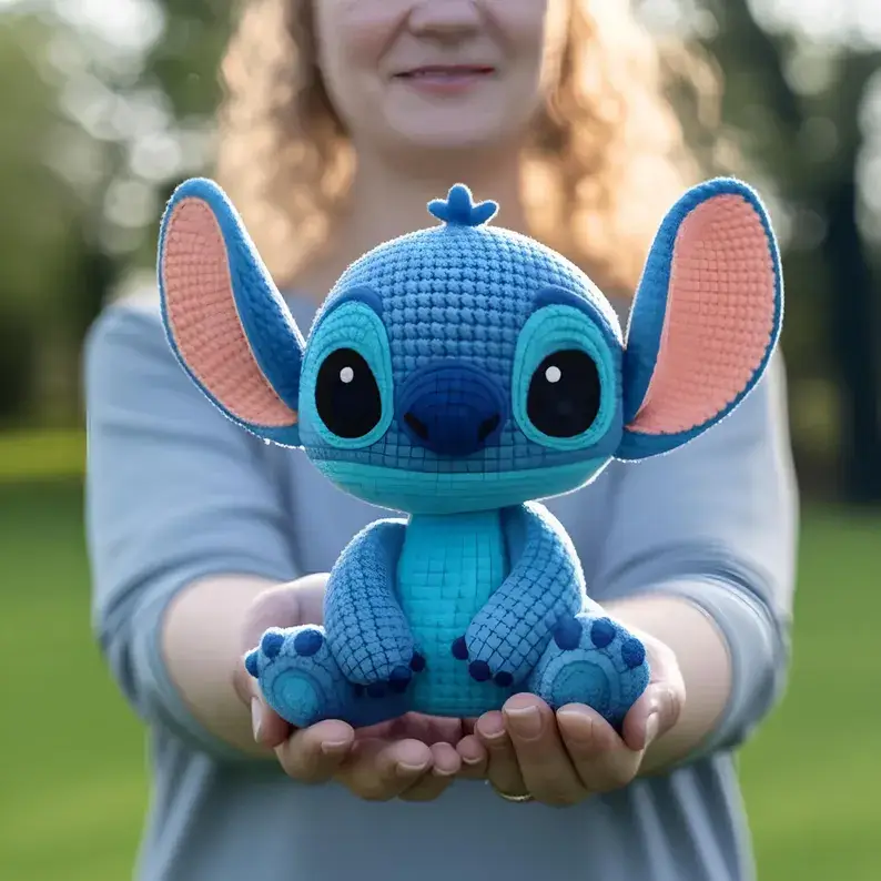 Stitch Crochet Pattern: Blue Alien Amigurumi