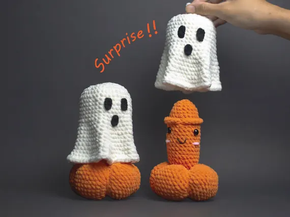 Surprise Halloweenie Ghost