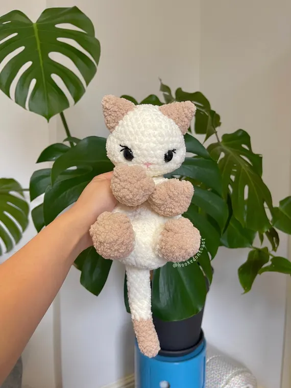 Tofu the Cat Snuggler Crochet Pattern