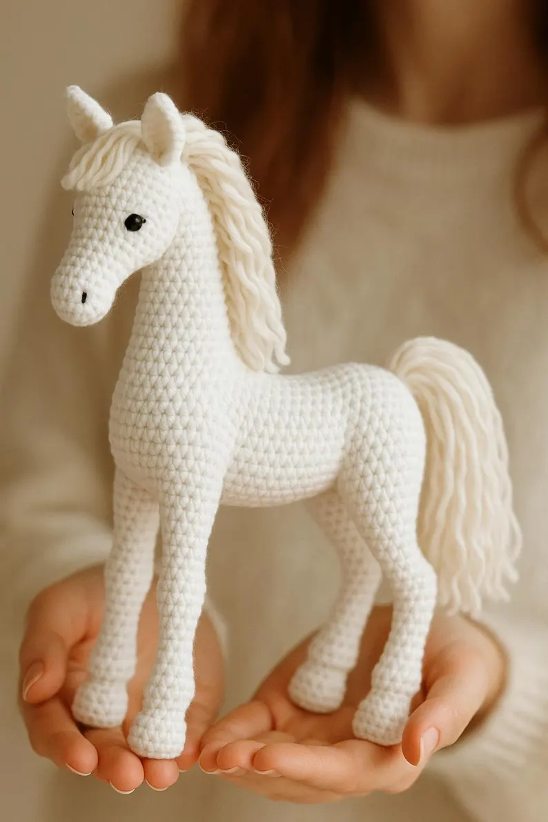 White Amigurumi Horse Pattern