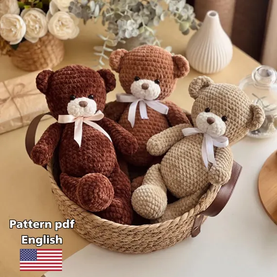 Crochet pattern amigurumi bear