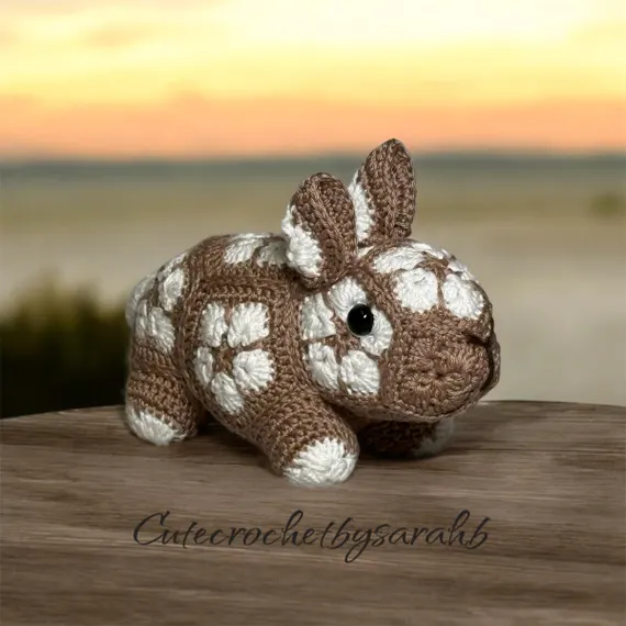 African Flower Crochet Rabbit Pattern