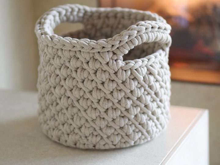 ALERA crochet basket Hygge Style Storage Basket