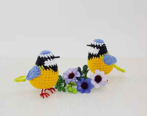 Amigurumi crochet pattern great tit