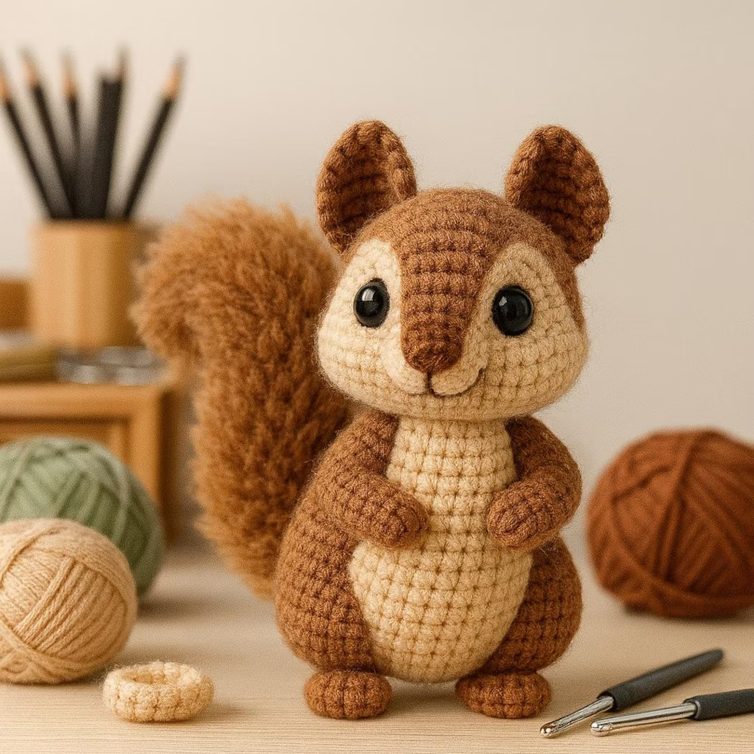 Amigurumi Crochet Squirrel Pattern