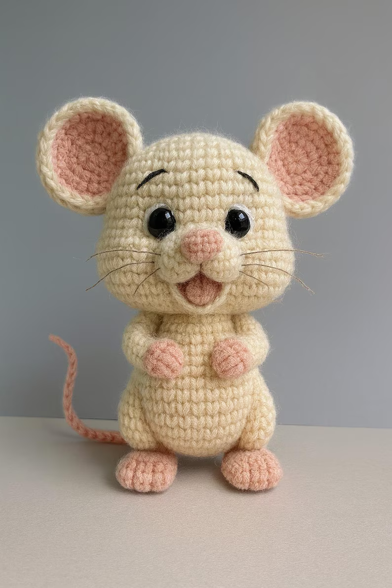 Amigurumi Mouse Crochet Pattern: Beginner-Friendly PDF Tutorial
