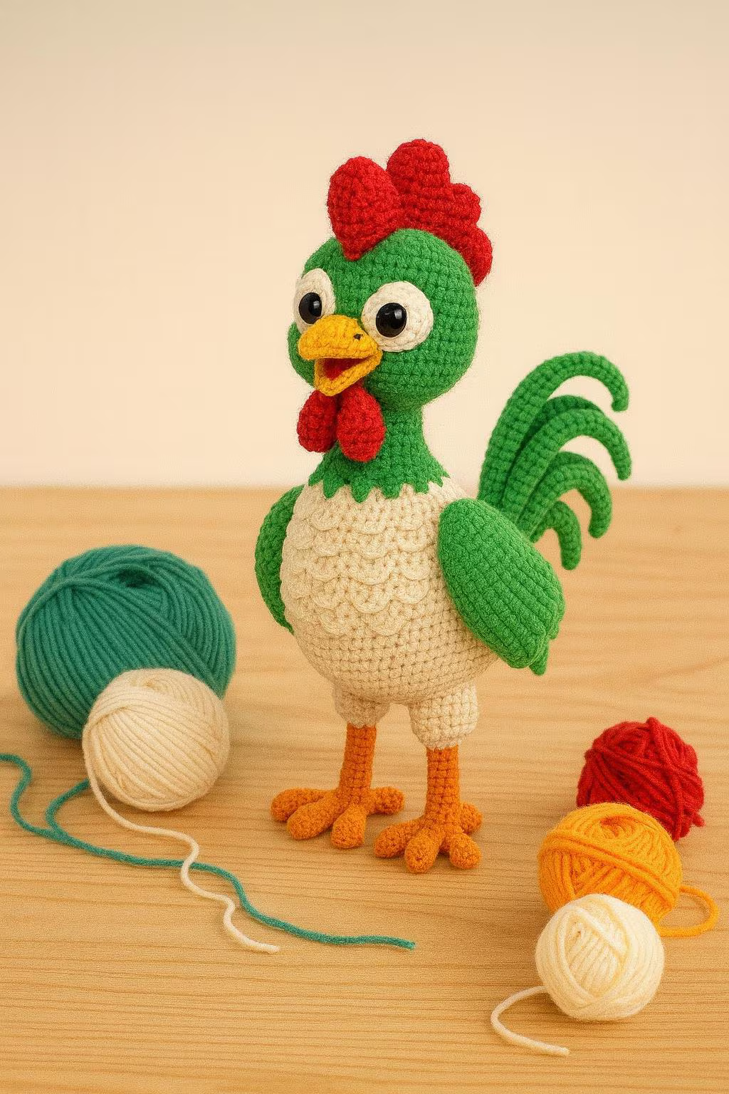 Amigurumi Rooster Crochet Pattern