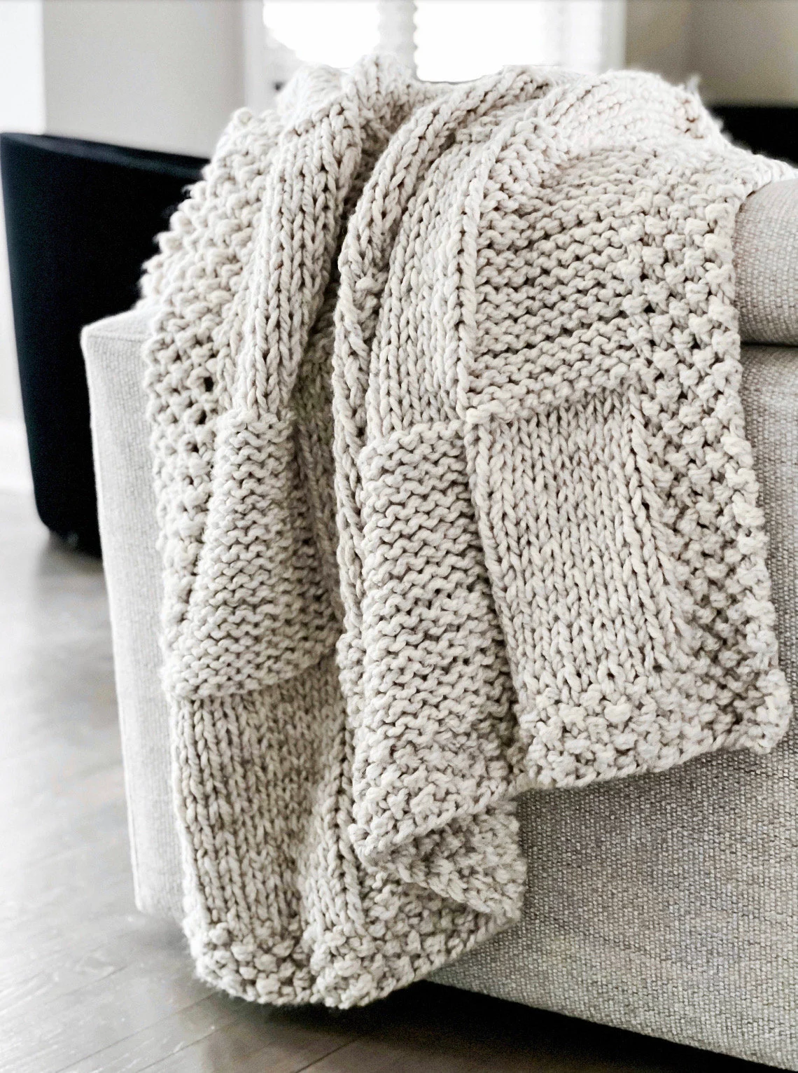 Basketweave Blanket Throw Afghan Pattern