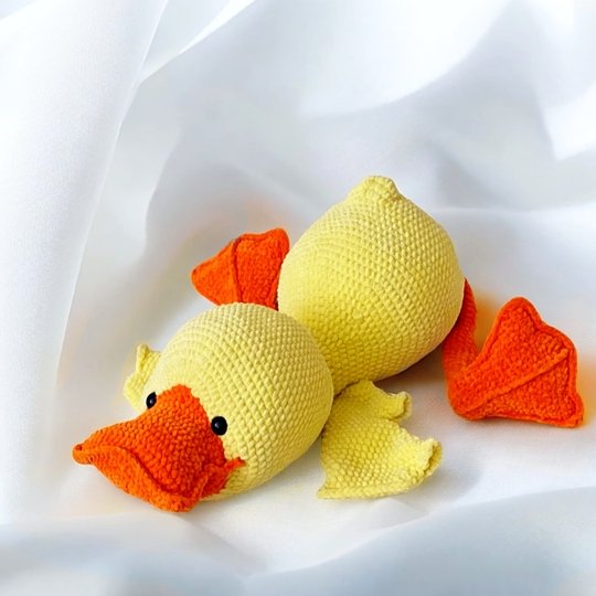 Big Duckling pillow pet NO SEW Crochet pattern