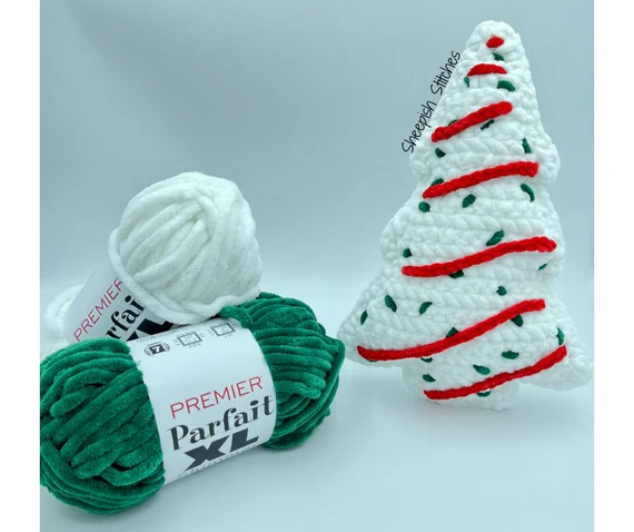 Christmas Tree Cuddler Crochet Pattern by Sheepish Stitches