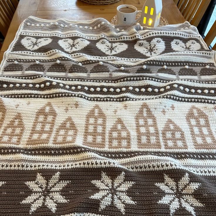 Cosy Winter Wishes, Crochet Blanket Pattern