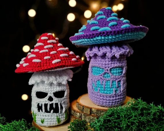 Creepy Crochet Mushroom Pattern: Fly Agaric Halloween Amigurumi