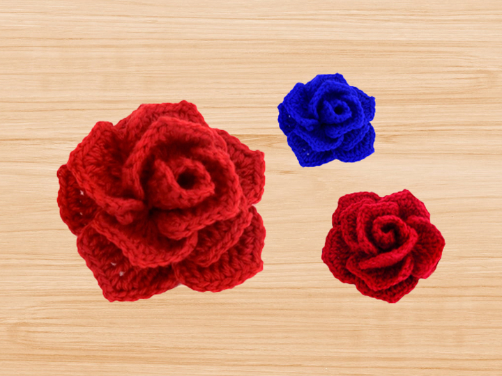 Crochet 3D Flower Pattern