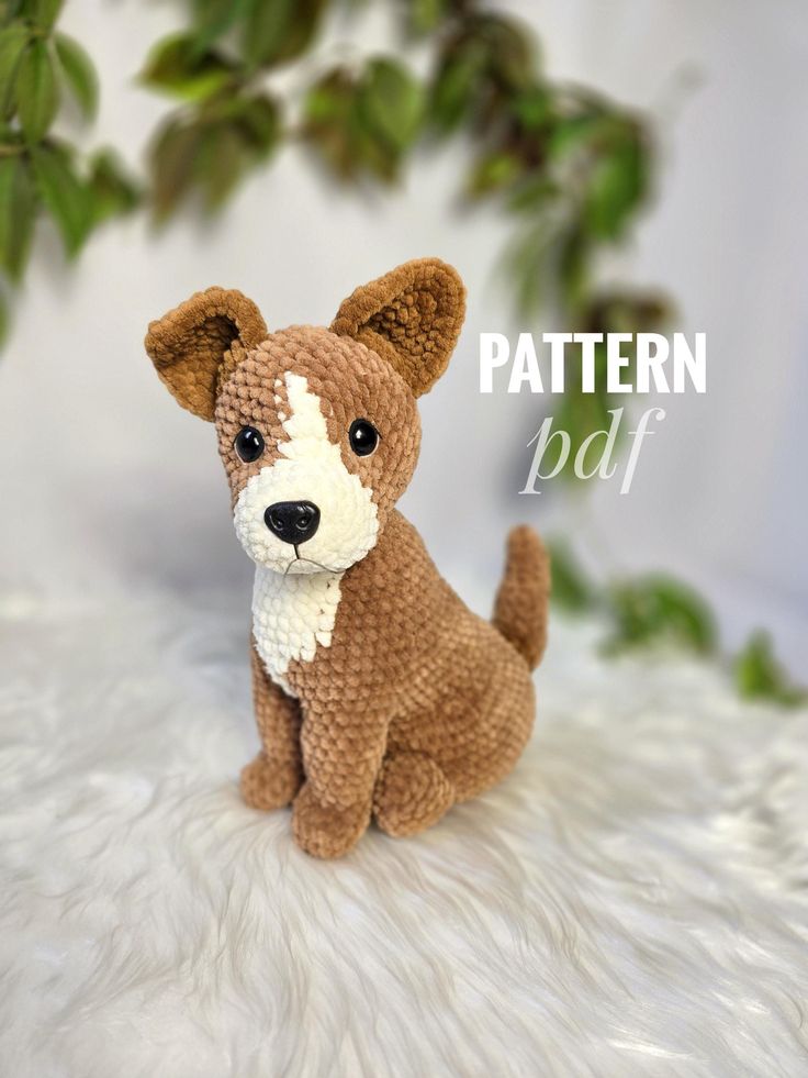 Crochet Dog Pattern: Amigurumi Puppy Soft Toy