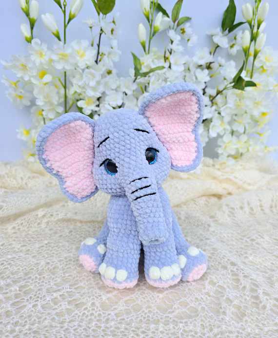 Crochet Elephant Pattern: Amigurumi Plush Toy Tutorial