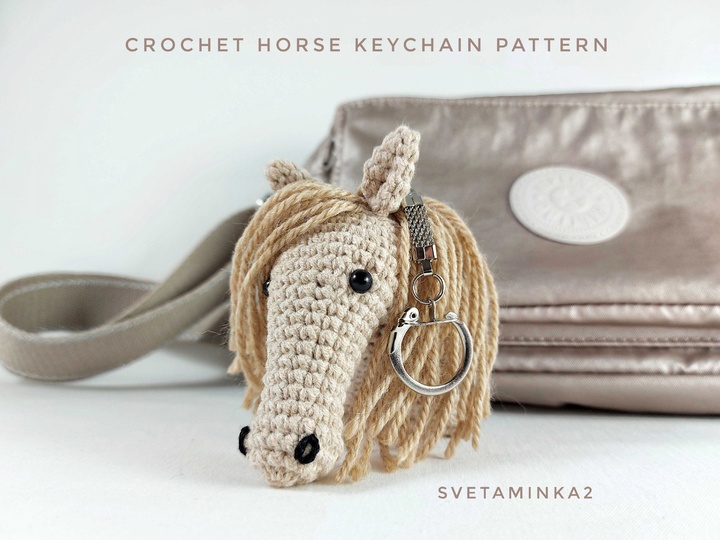 Crochet Horse Pattern Amigurumi Keychain