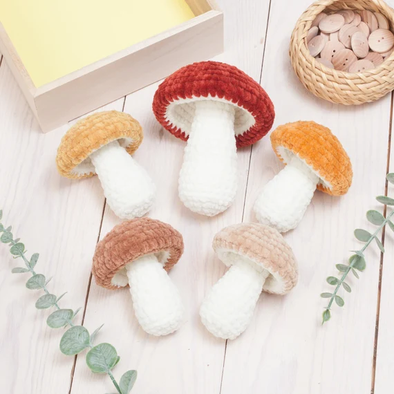 Crochet mushroom pattern
