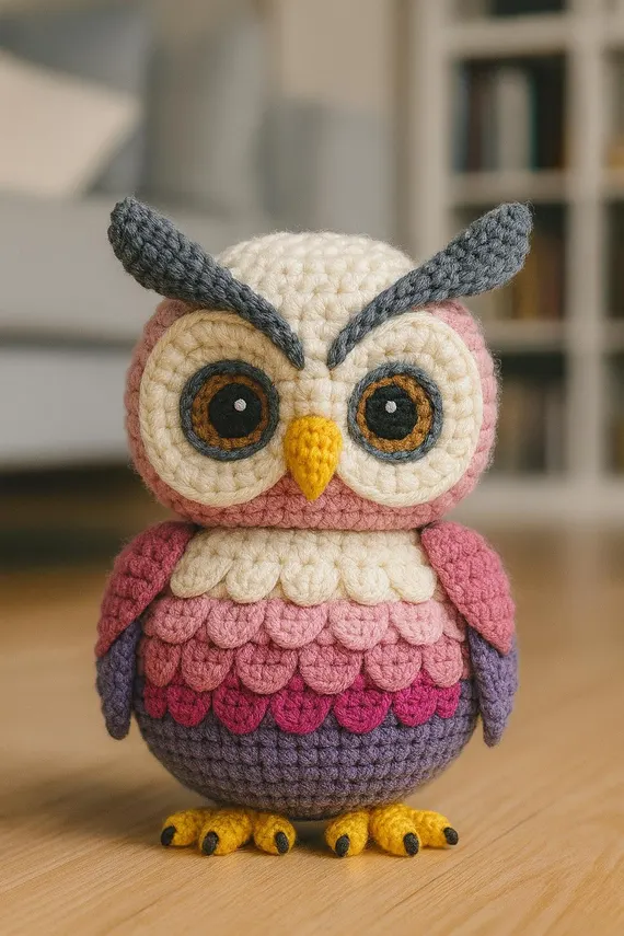 Crochet Owl Pattern Beginner Amigurumi Tutorial