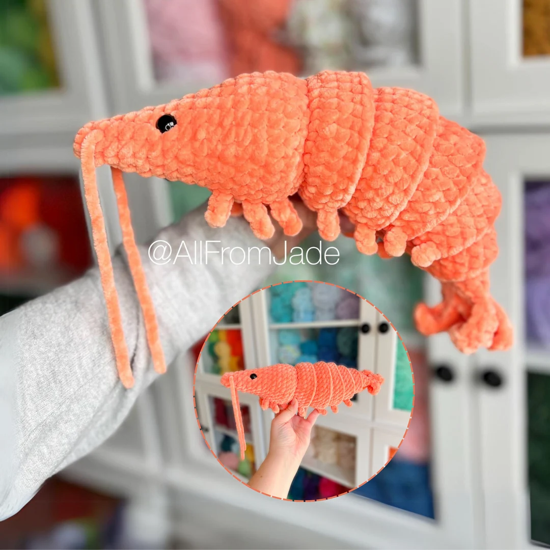 Crochet PATTERN: Caroline the Shrimp