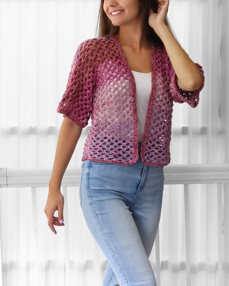 Crochet pattern-KINSLEY Crochet cardigan