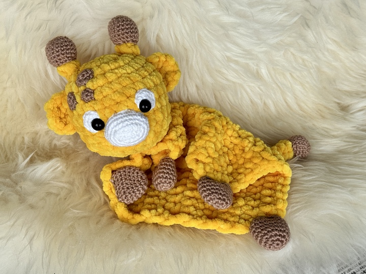 Crochet Pattern Lovey Comforter Girafe Leni